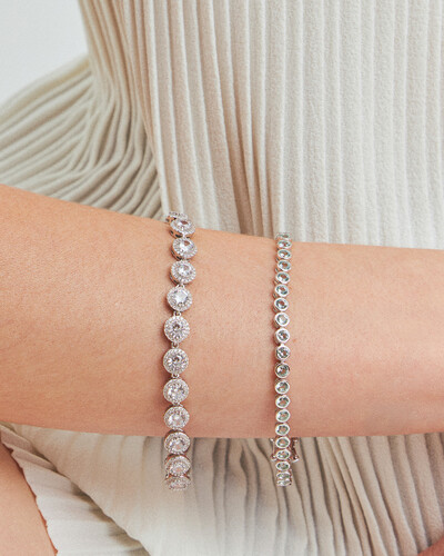 Foto Pulseira Riviera Luxo - Moissanites 7.524ct - Prata 925