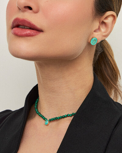 FotoColar Chocker Malaquita