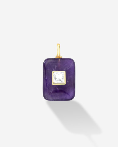 Foto Pingente Pedra Natural Square M - Cristal