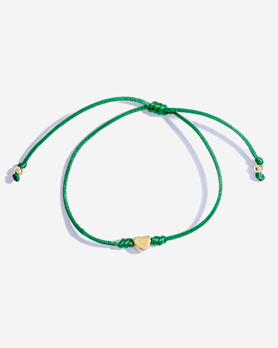 Foto Pulseira Fio de Seda Coração