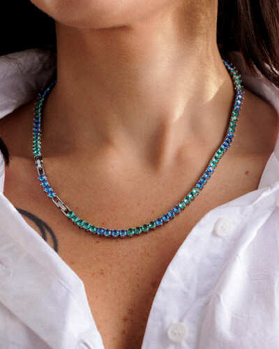 Foto Colar Riviera Colors 3mm - 3 garras - 42cm