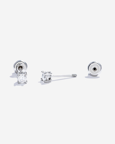 Foto Brinco Ponto de Luz Lunary Moissanite - 2mm - 0.03ct - Prata 925