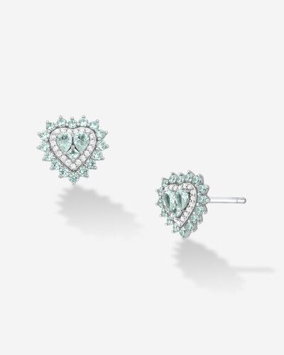 Foto Brinco Coração Lavínia - Prata 925