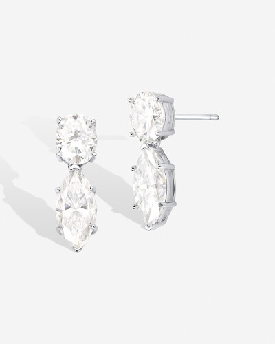 Foto Brinco Viviene -7x14mm- 9.6ct - Prata 925