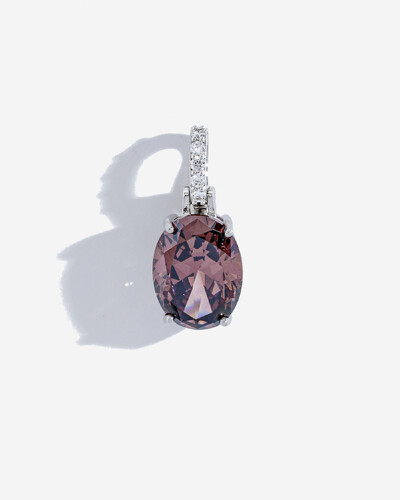 Foto Pingente Oval Letícia - Prata 925