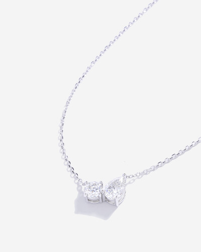 Foto Colar Layza - Moissanite - 9mm- 2.4ct - Prata 925