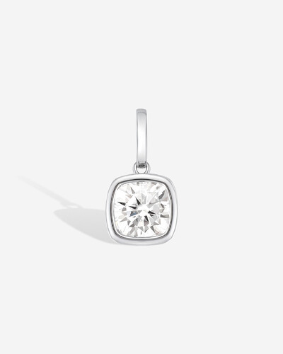 Foto Pingente Elina - Moissanite 10x10 mm- 5.0ct - Prata 925