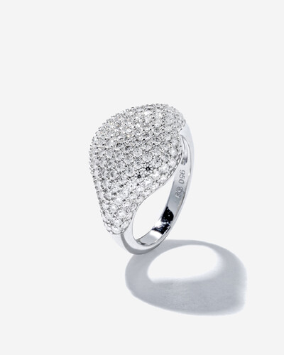 Foto Anel Mindinho Bold Moissanite - 1.47ct - Prata 925