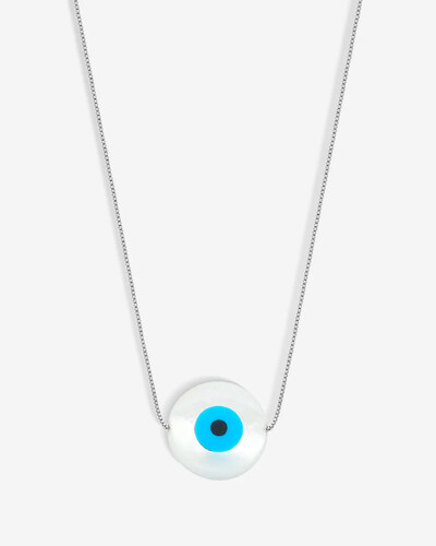 Foto Colar Olho Grego Madrepérola