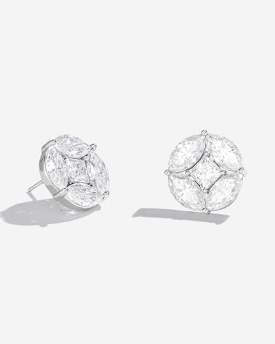 Foto Brinco Noite e Luz Moissanite - 9,6ct - Prata 925