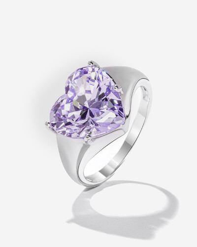 Foto Anel Mindinho Mauve- Prata 925