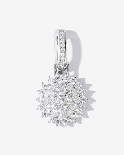 Foto Pingente Chuveirinho - Moissanite - 0.9ct - Prata 925