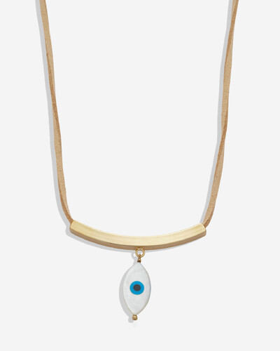 Foto Choker Fio de Camurça com Olho Grego