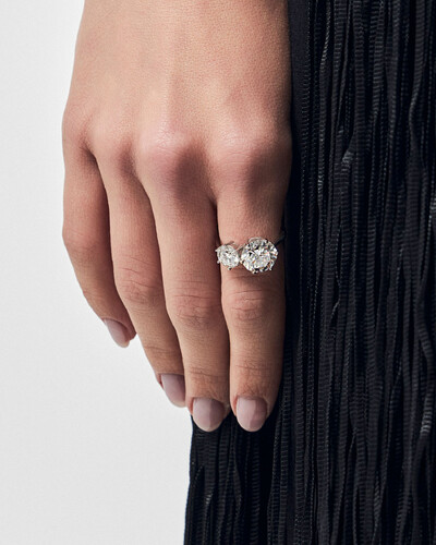 Foto Anel Luanda - Moissanite 7/10 mm - 5.2ct - Prata 925
