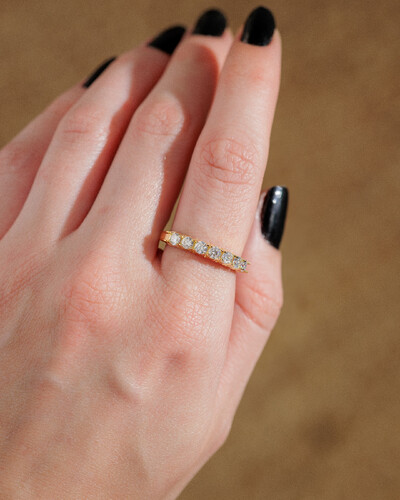 Foto Anel Aparador Moissanite Davina- 3,0mm- 0,1 ct