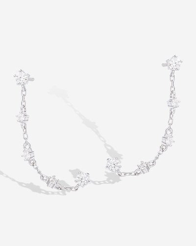 Foto Brinco Ear Line Mady - Moissanite 3 mm- 0.18ct- Prata 925