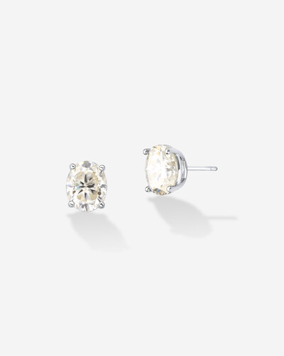 Foto Brinco Arles Moissanite - 10mm - Prata 925