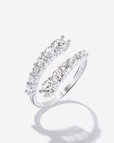 Foto Anel Tiana - Moissanite - 1.0ct - 6,5 mm - Prata 925