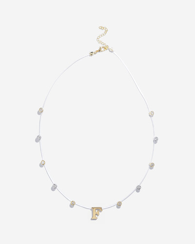 Foto Colar Fio Invisível Inicial Luiza - Personalizado
