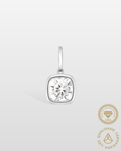 Foto Pingente Elina - Moissanite 10x10 mm- 5.0ct - Prata 925