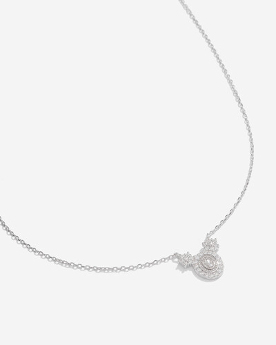 Foto Colar Nossa Senhora das Graças Moissanite 1.3mm - 0.01ct - Prata 925