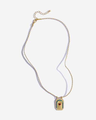 Foto Colar Fio Coração Boho