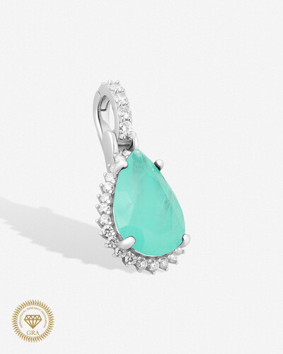 Foto Pingente Beatrice Glow Moissanite 2mm - 0.55ct - Prata 925
