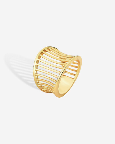 Foto Anel Maxi Trama - Gold