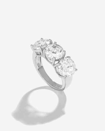 Foto Anel Mariah - Moissanite - 6.0ct - 8 mm - Prata 925
