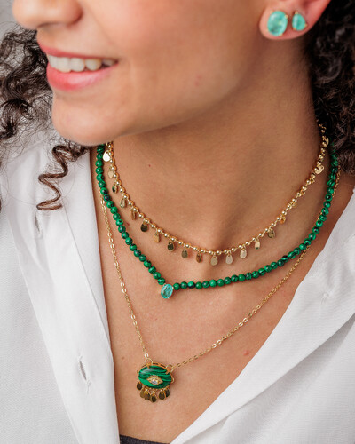 FotoColar Chocker Malaquita
