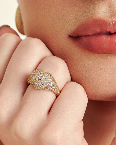 FotoAnel Heart Pavê