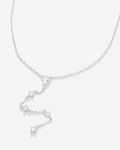 Foto Colar Gravata Classic Moissanite - 0,9ct - Prata 925