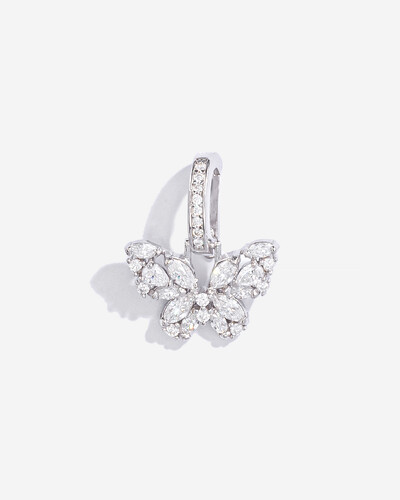 Foto Pingente Borboleta Cristalina - Moissanite - 2,4 mm - 0.68ct - Prata 925