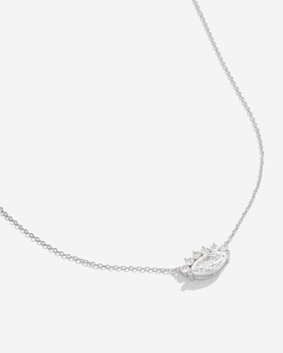 Foto Colar Iris Moissanite 6*12mm - 2.0ct- Prata 925