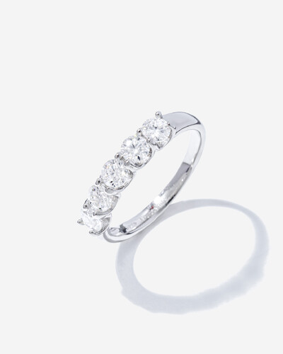 Foto Anel Aparador Moissanite Classic - 4 mm -Prata 925