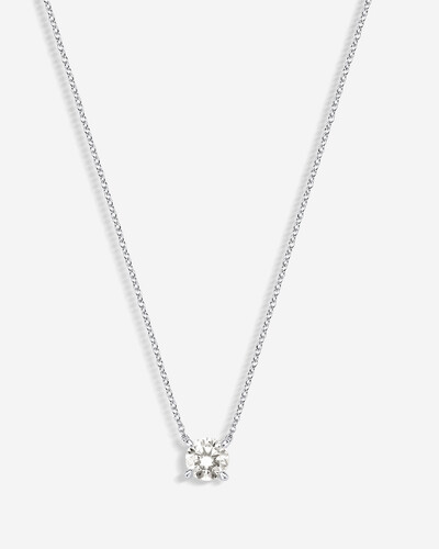 Foto Colar Ponto de luz Moissanite 6,5 mm - Prata 925