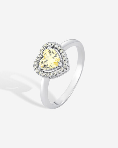 Foto Anel Coração Hellen - Prata 925