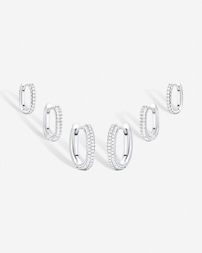 Foto Trio de Brincos Argola Lavi