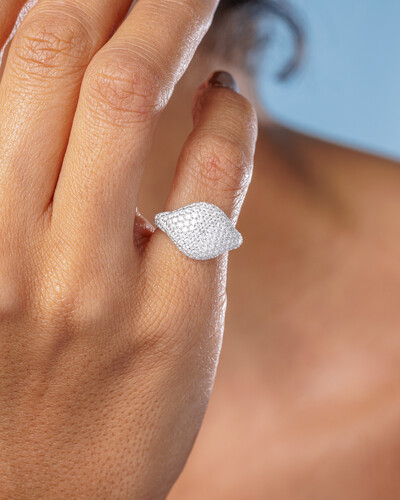 FotoAnel Mindinho Bold Moissanite - 1.47ct - Prata 925