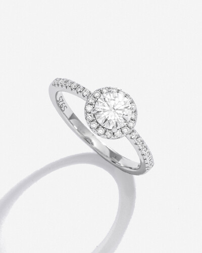 Foto Anel Solitario Miray - Moissanite 6mm - 0,8ct - Prata 925