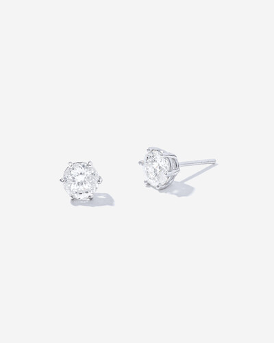 Foto Brinco Évora Moissanite - 6,5 mm - 1.0 ct - Prata 925