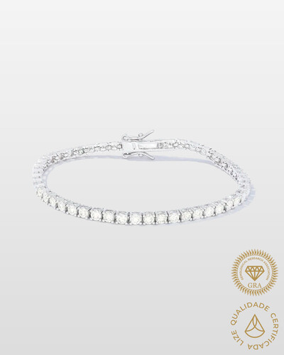 Foto Pulseira Riviera Moissanite - Prata 925 (17 cm - 2,5 mm)
