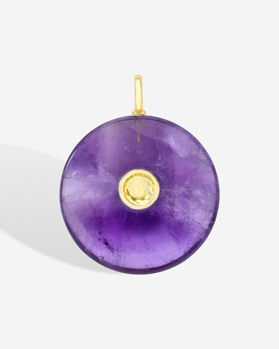 Foto Pingente Pedra Natural Circle - Citrino