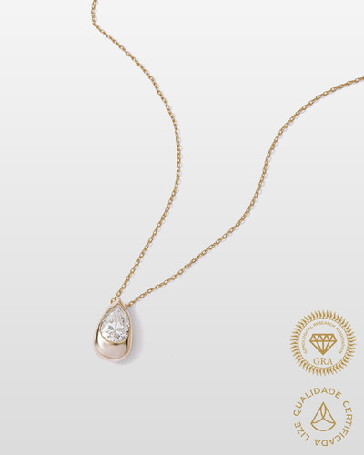 Foto Colar Gota Celine - Moissanite 10 mm - 2.0ct -Prata 925