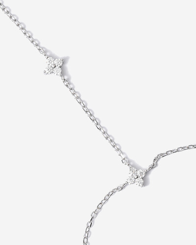 FotoPulseira De Mão Trevos - Moissanite ct - Prata 925