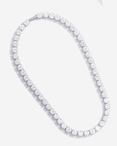 Foto Colar Riviera Cloe- Moissanite - 7,0 mm- 1.2ct - Prata 925