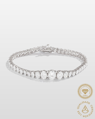 Foto Pulseira Riviera Lorence Moissanite 8 por 6mm- 15.24ct - Prata 925