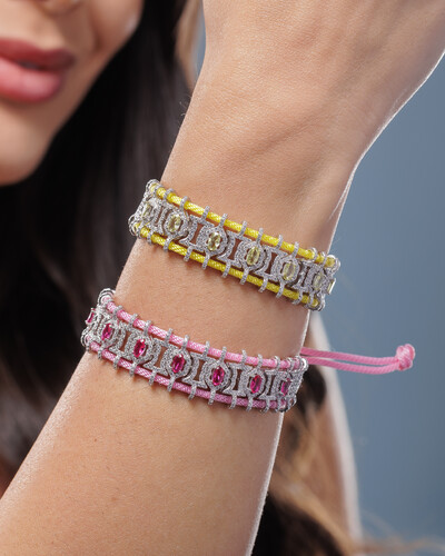 FotoPulseira Fio Enseirado Diamond - Prata 925