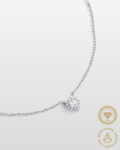 Foto Colar Penélope - Moissanite 4x4 mm - 0.5ct - Prata 925