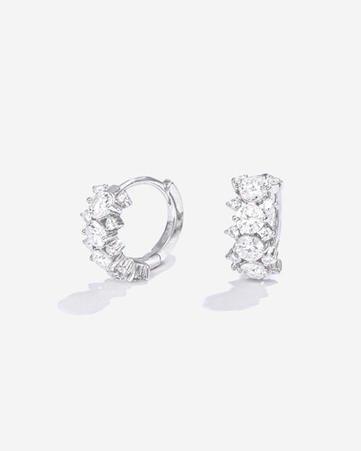 Foto Brinco Argola Kali Moissanite - 1,5 ct Prata 925